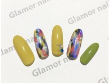 グラマーネイル(Glamor nail)/マーブル定額ネイルAクラス¥8800