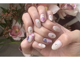 フラワーアートnail (担当:市川)
