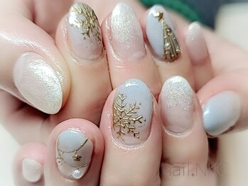 NKC/雪の結晶ネイル