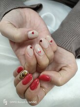 アモ(amo.)/バレンタインネイル