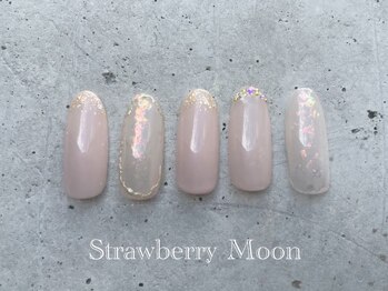 サロンストロベリームーン(Salon Strawberry Moon)/ダズリングネイル　￥7980