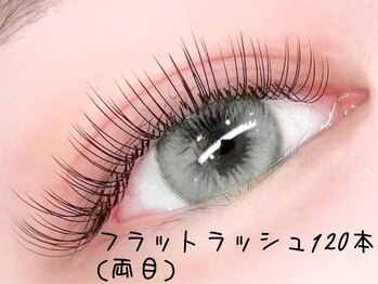 リラネイルサロン/フラットラッシュ120本(両目)