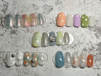 ワイスリーネイルズ(y3nails)の写真/【パラジェル導入店◎】12種類から選べる《定額コース￥7500》季節ごとにハイセンスなNewデザイン登場☆