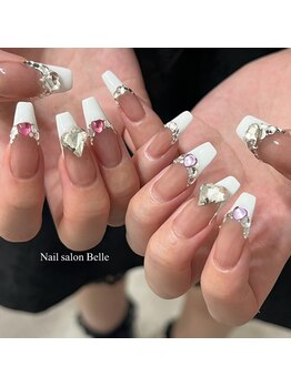 フレンチ×キラキラストーン