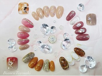 ビアンカ 豊崎店(BIANCA)の写真/《シンプル～トレンドデザイン、豊富にご用意♪》初回オフ無料/カラーチェンジ◎ネイルをお得に楽しめる☆