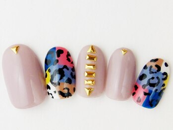 ネイルサロン ドレリッチ 大宮店(drerich)/マルチカラーレオパード