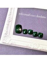 セレクトネイル ココ 秦野店(SELECT NAIL COCO)/Foot　フラワーストーン