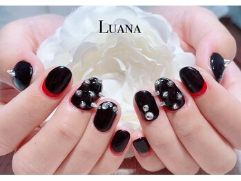 ルアナ(Luana)/逆フレンチ/ブラック/ゴシック