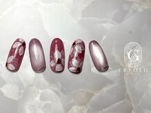 エアフォルクギンザ 横浜店(ERFOLG GINZA)/上品フラワーネイル！