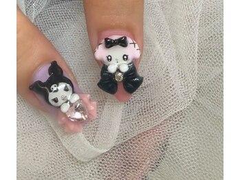 ネイルアンドアイラッシュスタジオ シュシュ(chouchou)/手作りパーツクロミちゃん