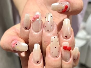 プロテア(protea)/ホワイトミラー×キティちゃん