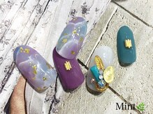 ネイルサロン ミント(Mint)/大理石アートネイル