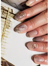 ユイアス(YUias...)/マーブル・ニュアンスネイル