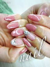 シキ(SIKI)/春らしい、くすみピンクネイル