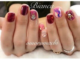 リーフホログラムネイル♪