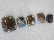 ルフトエーデ(LUFT Ode)/【Foot Art 10】brown×blue