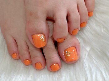 ネイルズ アヴァンティ(Nails Avanti)/フットジェル1色&親指アート2本