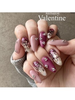 ネイルサロン ヴァレンタイン(nailsalon Valentine)/ピンクラメグラデーション
