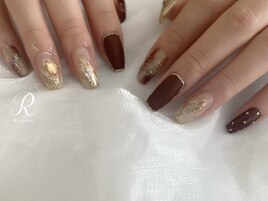 ボルドーお任せネイル
