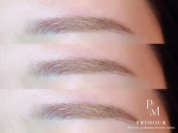 PRIMOUR-プリムール- 【まつ毛パーマ/まつエク/アイブロウ】【12/9NEW OPEN(予定)】の写真/骨格×流行のオーダーメイドデザインをご提案!プロが叶える垢抜け美眉で新しい自分に♪圧倒的メイク時短◎
