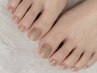 [Foot]フットワンカラー + 甘皮ケア + 足裏角質ツルツルケア ￥12100♪
