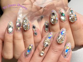 【自爪ネイル】派手ネイル