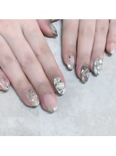 リコリサイア(ricco risaia)/ハート＋リボンネイル