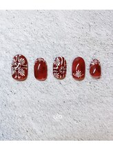 ウロネイルズ(ulo nails)/赤いタイルのアート