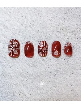 ウロネイルズ(ulo nails)/赤いタイルのアート