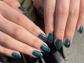 ニュアンスワンカラー×リボン