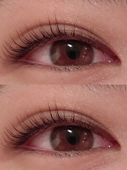 トモニ(TOMONI)の写真/＼定番人気／自まつ毛を活かした自然な仕上がり♪ダメージレスで初挑戦にも◎自信の持てる上向きまつ毛へ！