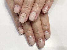 クォーターリゾートネイル(QUARTER RESORT nail)/オフィスピンクネイル☆