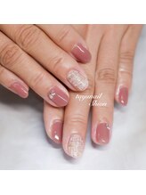 たゆ ネイル(たゆnail)/ピンクツイードネイル