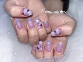 雲ネイルデザイン