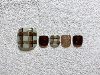 ピース(PEACE)/フットネイル　ニュアンスネイル