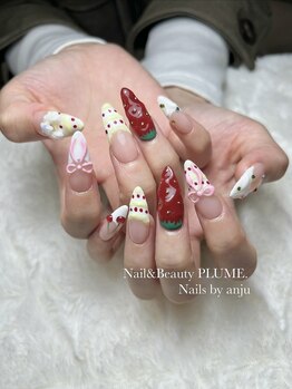 プリュム(PLUME.)/ショートケーキネイル