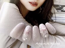 アグニークリッシェ(Agunik Riche)/【水彩フラワーネイル】