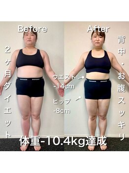 【ダイエット/痩身】パーソナルトレーニングジムNEXT GYM TOKYO駒込・巣鴨店/お客様の変化