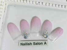 ネイリッシュサロン エー(Nailish Salon A)/ミルキーピンクグラデション