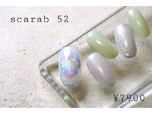 スカラべネイル52 春日部(Scarab Nail 52)/春水彩風*花アートネイル¥7900