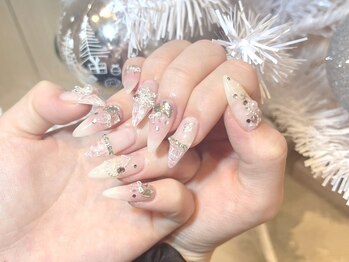 モカ 心斎橋(moca by Lee)/【Aina】キラキラネイル