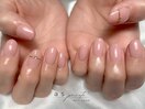 【ワンカラー×リングネイル】