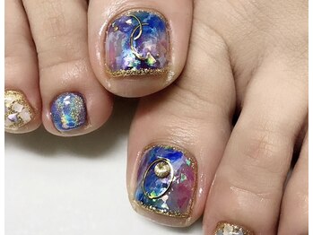 ドットミーバイシュエット(dot Me by chouette)/夏のフットネイル