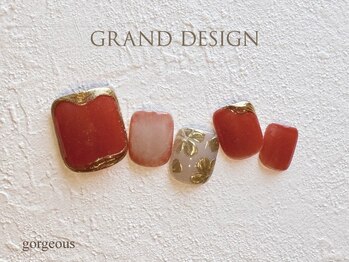 グランドデザイン 大垣店(GRAND DESIGN)/ゴールドメタルアートNail