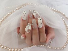 プリンセスネイル(Princess Nail)/ドット柄春ネイル