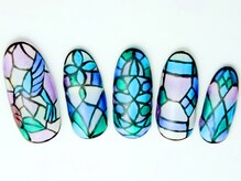 ネイリックス 栄ガスビル(NAILX)/ステンドグラス☆ネイル