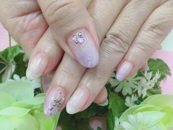 プルミエ ネイル(Premier Nail)/カラグラお花スタッズ