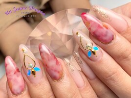 【ロングネイル】大人ネイル