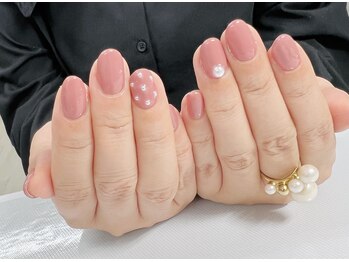 フィカスディボタニカ(FICUS di botanica)/あざとかわいいパールネイル