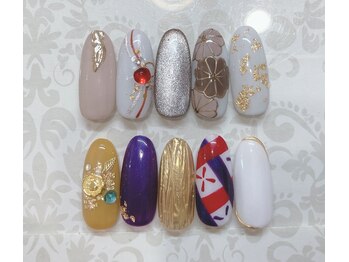 ティーエヌ 本厚木店/和ネイル☆7500円【8250円税込】
